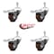 Service Caster 3.5 Inch High Temp Glass Filled Nylon 3/8 Inch Stem Caster Set Total Lock Brake SCC-TSTTL20S3514-GFNSHT-381615-4 - alternate 3